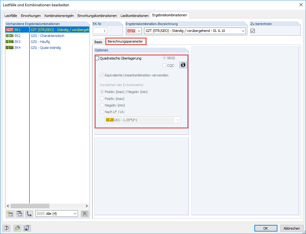 Seleção do tipo de sobreposição