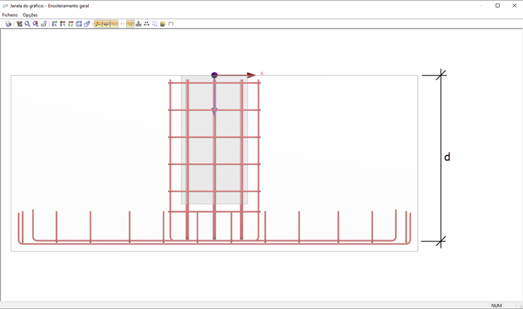 Altura estática d para o dimensionamento de uma viga equivalente