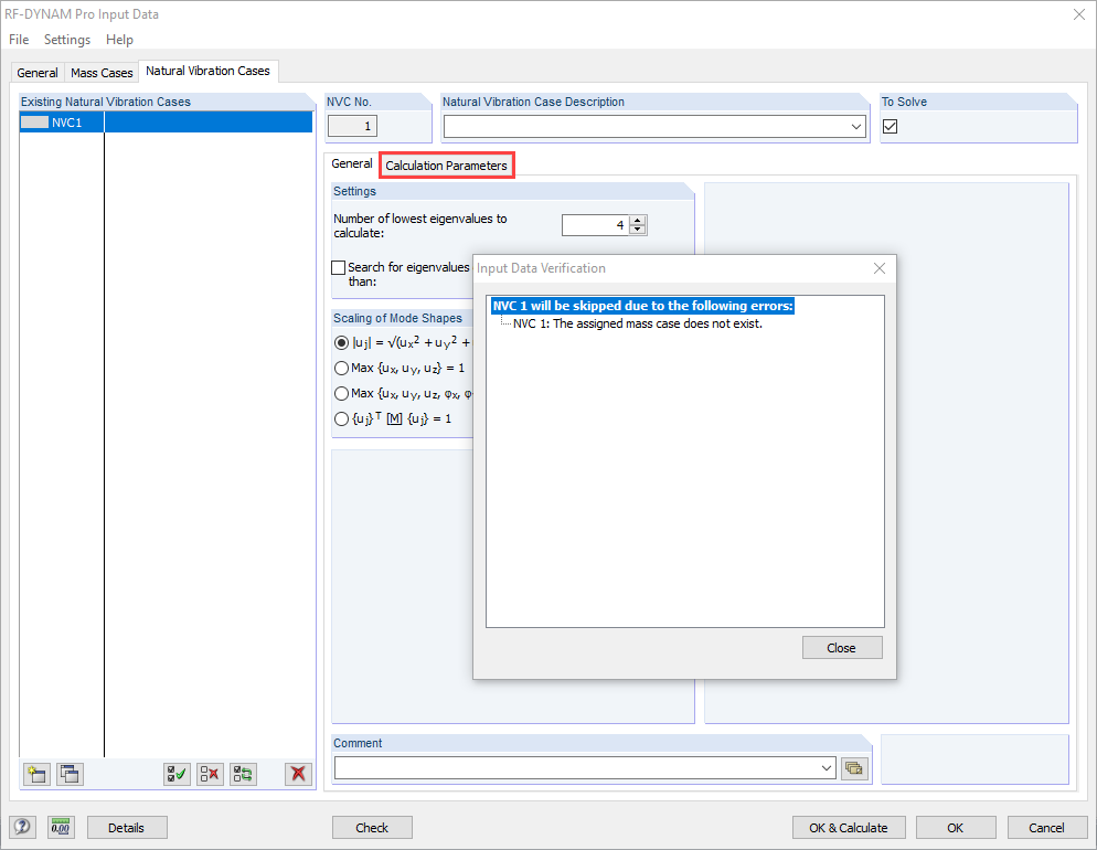 Informação: "O caso em massa atribuído não existe."