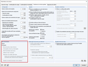 Parâmetros de cálculo com não linearidades na estrutura introduzida