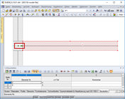 Reforço ligado ao painel com elemento nulo