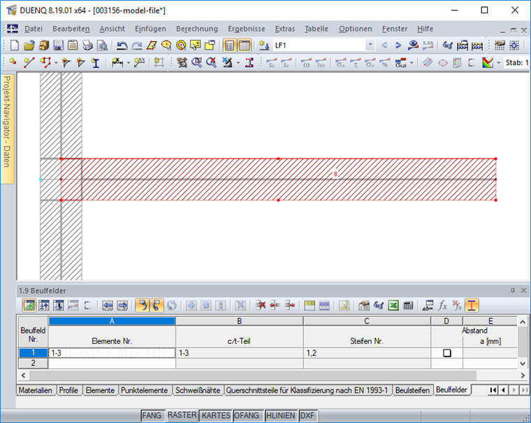 Ligação direta do reforço ao painel