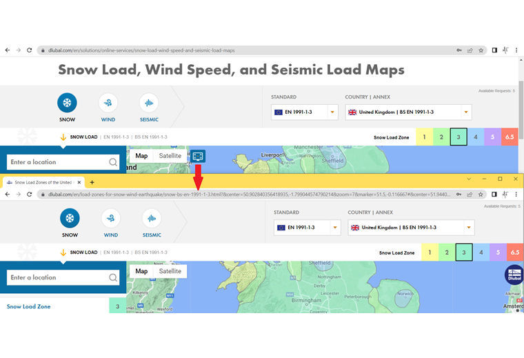 Modo de ecrã completo com endereço URL