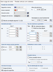 Geração de carga de vento através de cargas de superfície