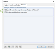 Detalhes da armadura
