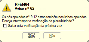 Aviso, os nós apoiados estão nas linhas apoiadas