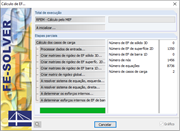 Janela de resolução durante o cálculo no RFEM