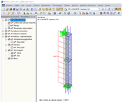 Resultados para um pilar modelo