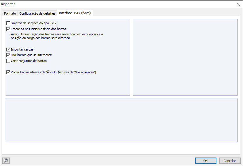 Barras rotativas com ângulo