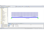 Modelo RFEM com disposição dos apoios laterais