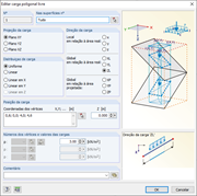 Caixa de diálogo Carga de superfície livre