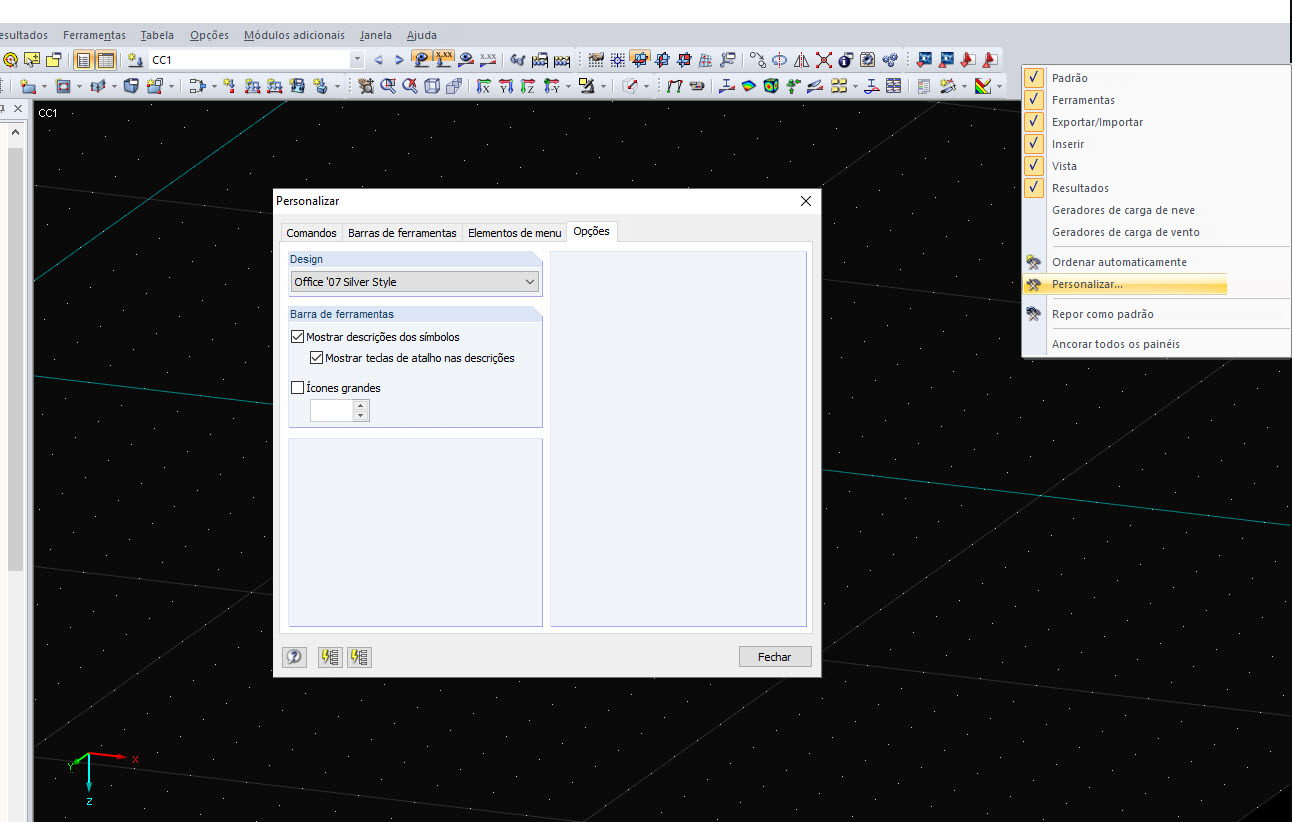 Ajustar o tamanho dos símbolos