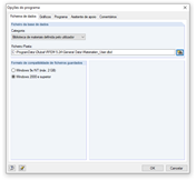 Localização da biblioteca de seções definidas pelo utilizador