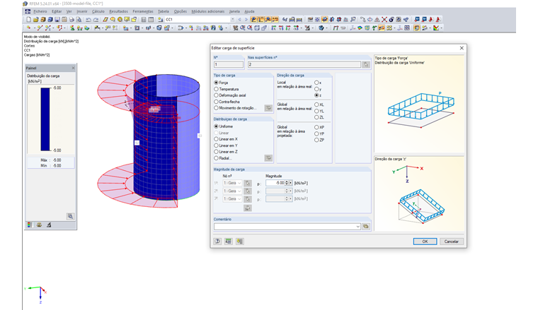Carga de superfície