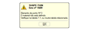 Mensagem de erro "Material não definido"