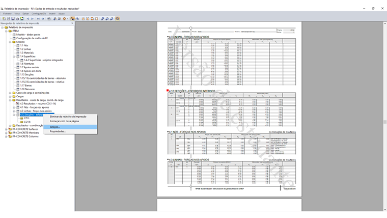 Seleção especial para um tipo de resultado