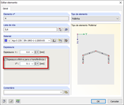 Espessura efetiva para transferência de corte t*