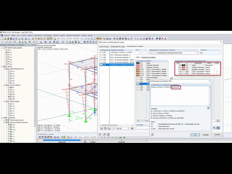 Combinação acidental de dimensionamento