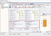 RF-/TIMBER Pro com a caixa de diálogo para importar os comprimentos efetivos determinados