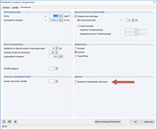 Menu de configuração