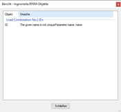 Erro "O nome fornecido não é único Nome do parâmetro: nome "