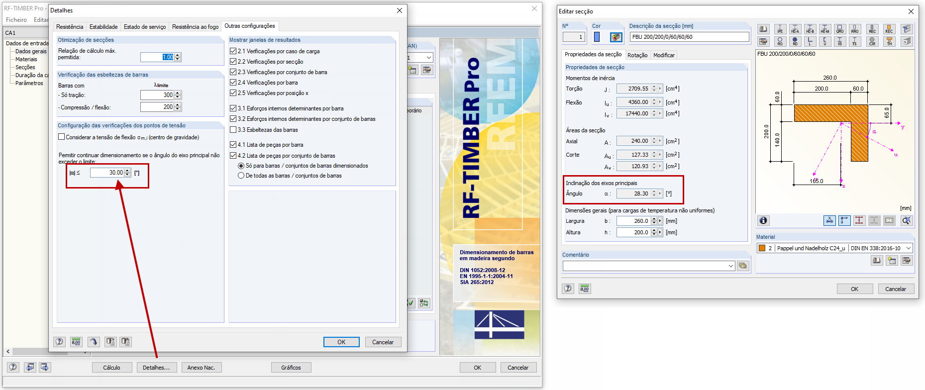 Detalhes no RF-TIMBER Pro