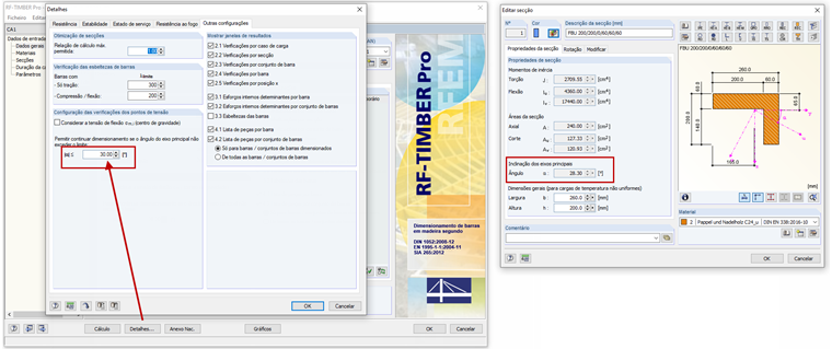 Detalhes no RF-TIMBER Pro