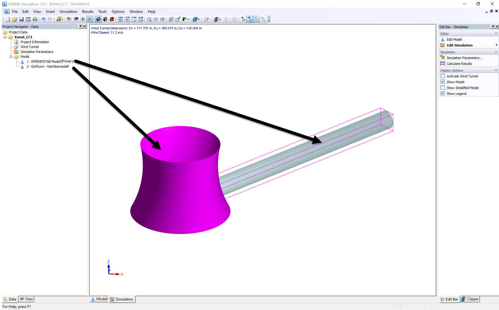 Modelo principal e modelo adjacente