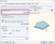 Linhas de contorno da superfície