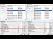 Comparação das propriedades do material
