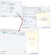 Interação da entrada de rigidez e da especificação de espessura
