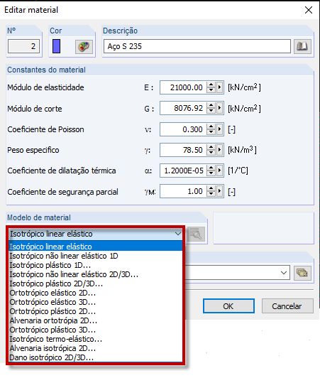 Modelos de material em ambiente 3D