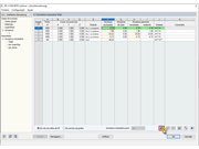 Janela de resultados 2.1 no RF-CONCRETE Surfaces com superfícies de armadura calculadas em [cm²/m]