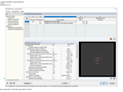 Janela de resultados 2.1 com representação das verificações para carga primária e secundária