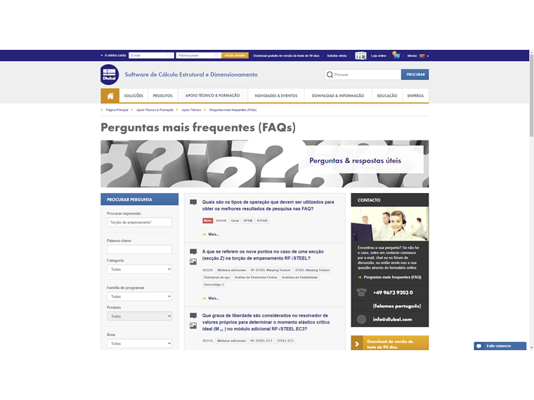 "torção de empenamento" – esta operação procura todas as FAQ que contêm a expressão exata "torção de empenamento".