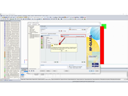 Mensagem sobre o caso de carga com cargas de temperatura