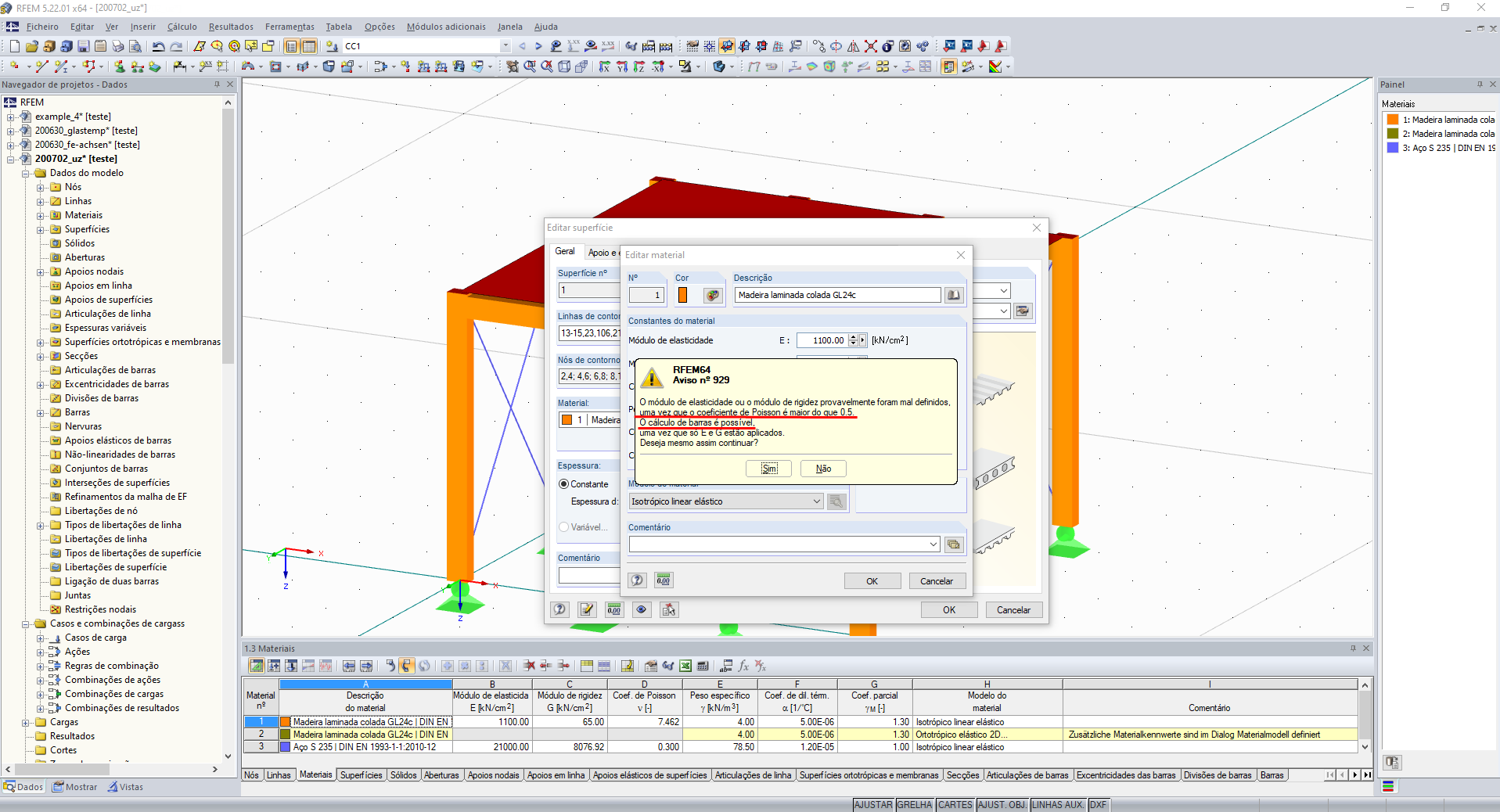 Definição de material para madeira