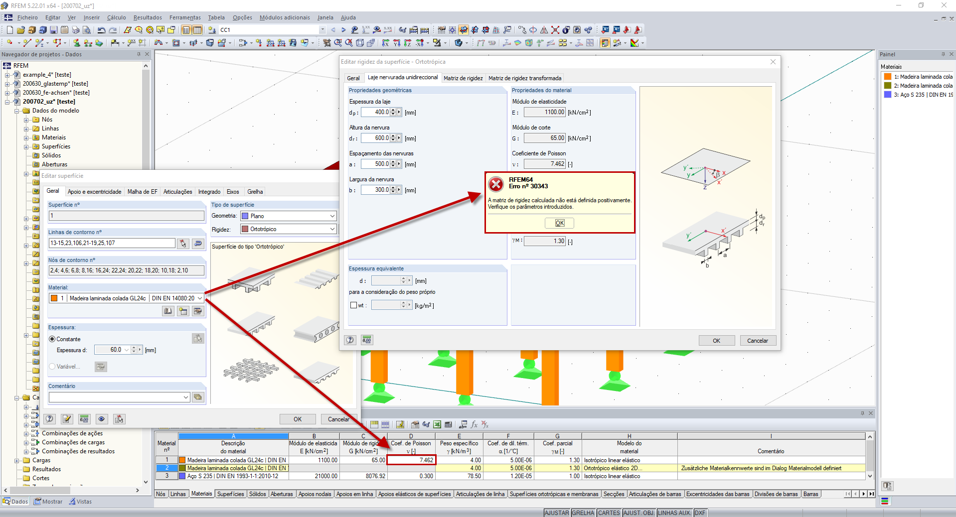 Mensagem de erro 30343