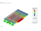 Deformações do RF-CONCRETE Surfaces incl. Rigidez exportada no estado II do RF-CONCRETE Members