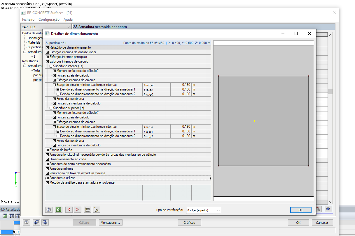Braço de alavanca sem carga de força axial