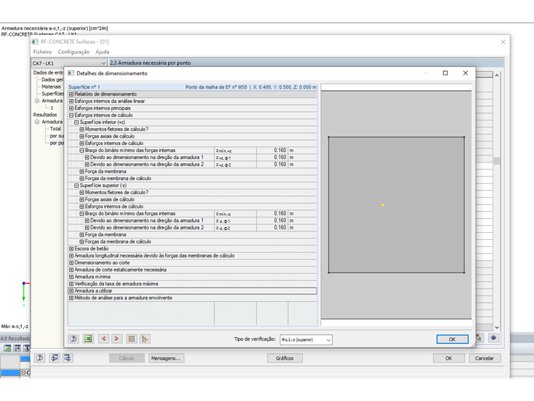 Braço de alavanca sem carga de força axial