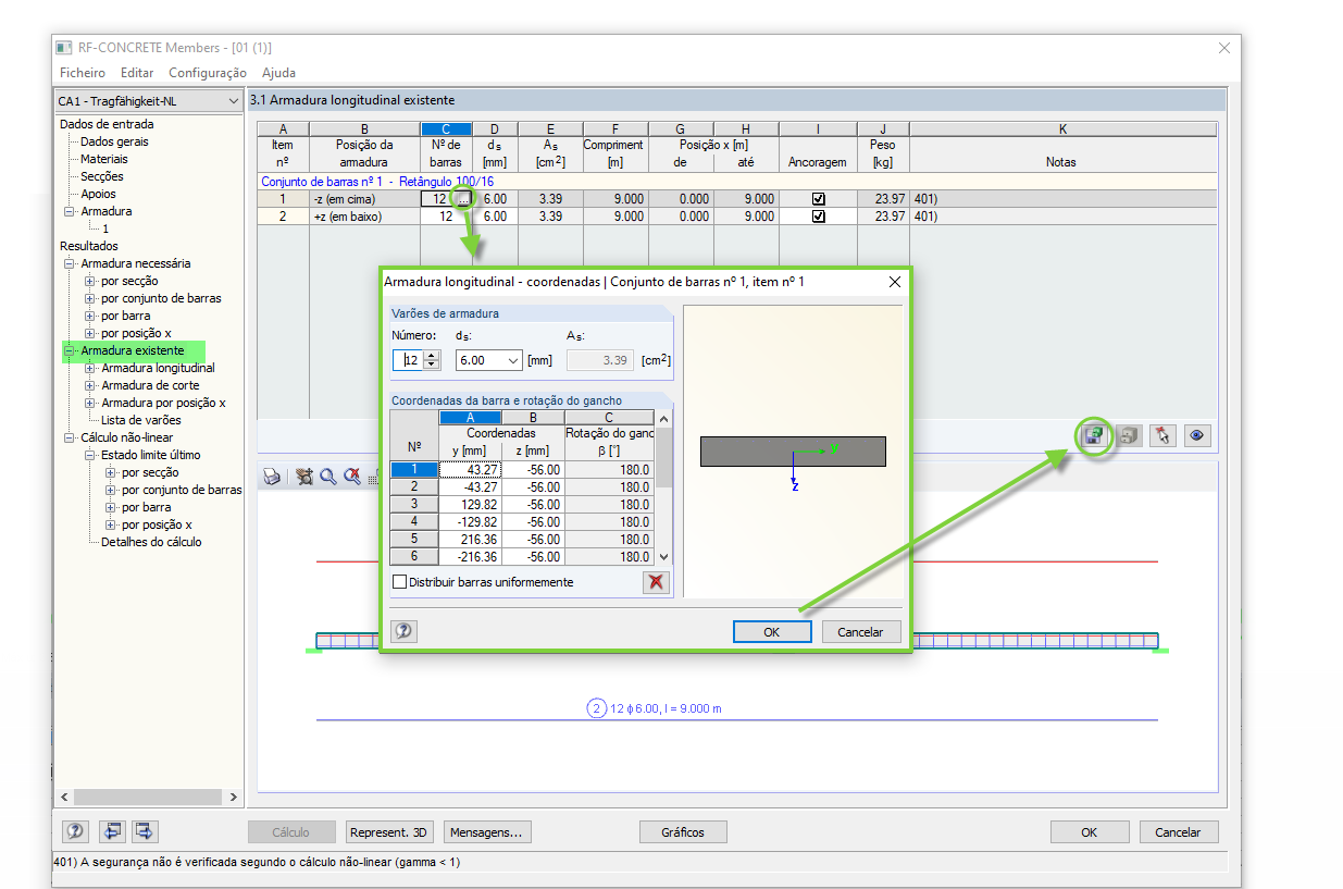 Guardar armadura existente