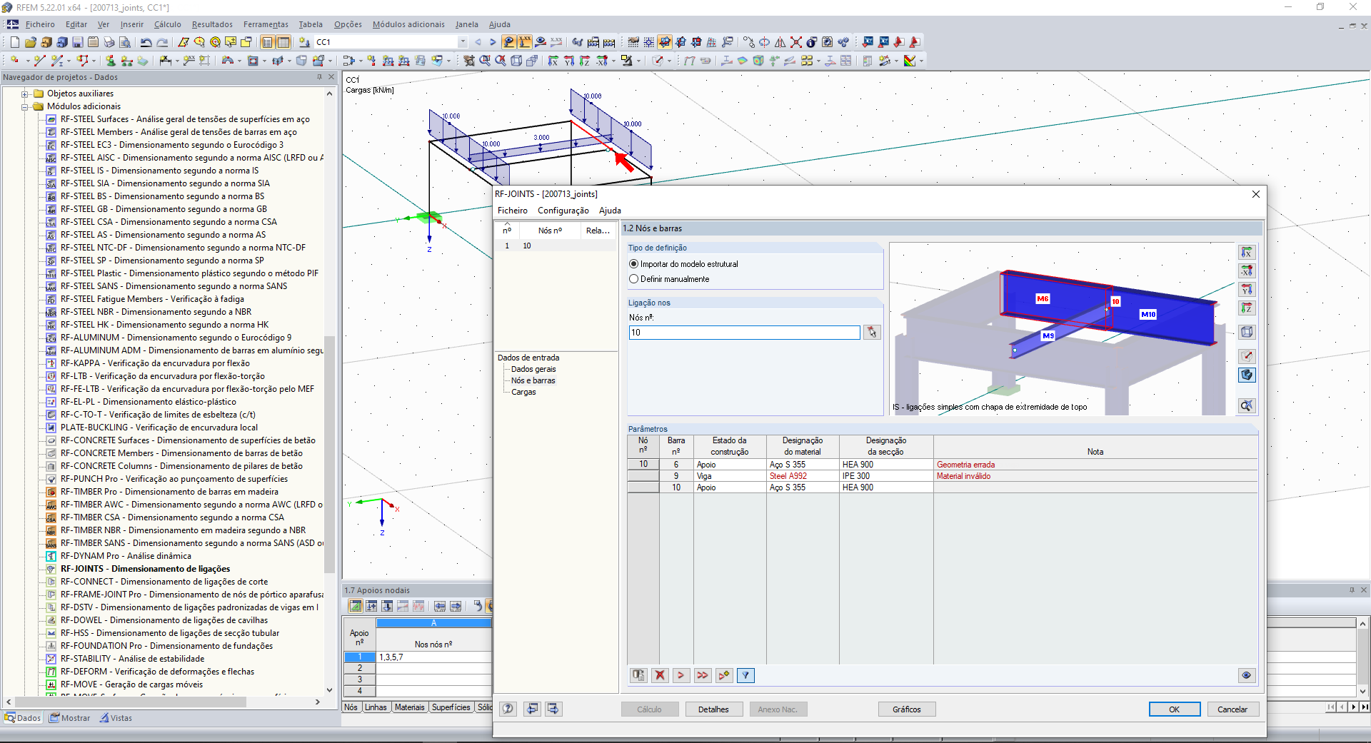 Nota no RF-/JOINTS Steel DSTV