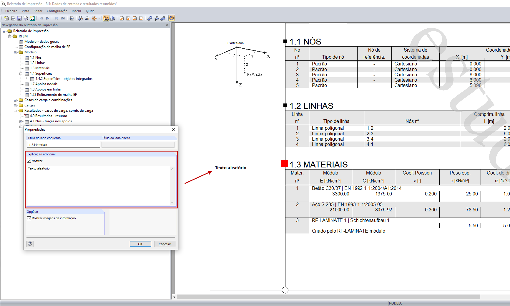 Explicação adicional