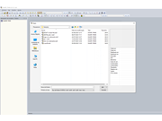 Caixa de diálogo "Open"