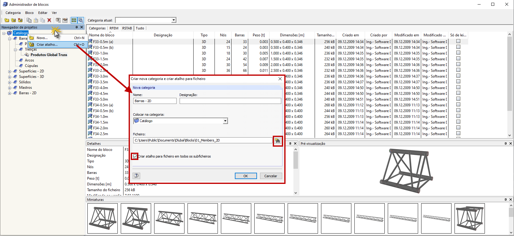 Mensagem de erro "A pasta do projeto não é válida!"