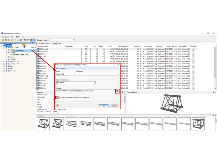 Mensagem de erro "A pasta do projeto não é válida!"