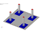 Momentos mínimos de acordo com a DIN EN 1992-1-1 no solo ou Laje de fundação