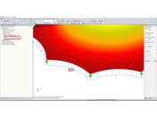 Resultado do comprimento da barra após a determinação do Form-Finding