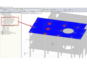 Opções no Navegador de projetos – Resultados do RF-CONCRETE Surfaces